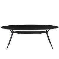Contemporary table BIPLANE / 407oakwood veneerlacquered MDF