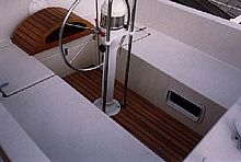 Cockpit linings boat decking Slattedteak