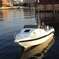 Outboard day fishing boat VORAZ 505 CABINopen6-person max.1-cabin