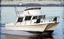 Catamaran express cruiser PACIFIC 3200inboardflybridge6-berth