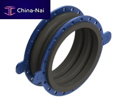 Rubber expansion joint PTFEround