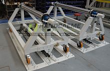 Fabric unwinding machine A-FRAMES