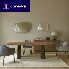 Contemporary table HASHIRAwoodenwoodmarble