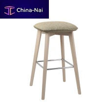 Contemporary bar stool HELLEN SOFT SG06fabricwooden base4-legged