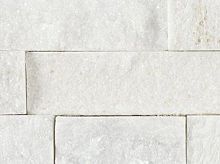 Stone wall cladding panel WHITE QUARTZtextured
