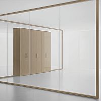 Sliding partition H80modularwoodenglazed