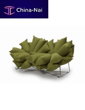 Original design sofa HANABIgreensteel2-person