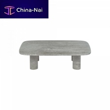 Contemporary coffee table VOLOStravertinetravertine baserectangular
