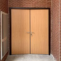 Exterior door aluminumHPLswing