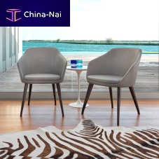 Contemporary chair SOPHIEindoorfabricwooden base