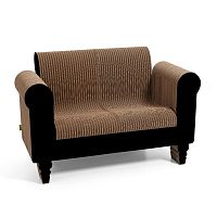 Traditional sofa CLORINDOwhiteblackred