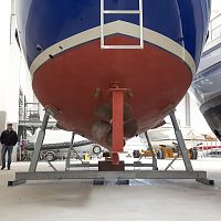 Boat cradle Variofor motor boatsadjustabletransportable