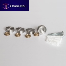 Stainless steel fastening system IMS MIRROR MOUNTbrassfor interiorglass