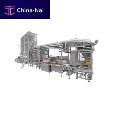 Automatic muffin production line PLC-controlledwith filling unithigh-capacity