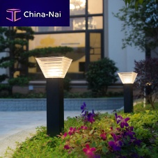 Garden bollard light LOREAurbancontemporarystainless steel
