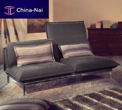 Convertible sofa NOVAcontemporaryfabricleather