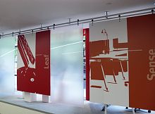 Sliding partition glassfor offices