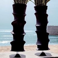 Aluminum column STYLISED BAMBOOvinyldecorative