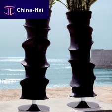 Aluminum column STYLISED BAMBOOvinyldecorative