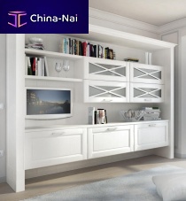 Wall-mounted bookcase AGNESEtraditionalwoodenwhite