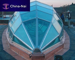 Flat roof natural lighting dome DISCOTECA ESSENZA