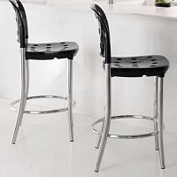 Contemporary bar chair MINNIindoorfabricplastic