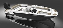 Outboard deck boat GTD 180wakeboardski10-person max.