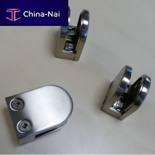 Brushed stainless steel glass clamp AR00306zamak