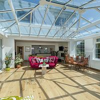 Fixed glass roof SKYSPACEaluminum