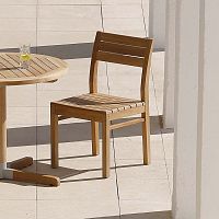 Contemporary chair Bermuda outdoorteakteak base