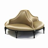 Round sofa Madeleineclassicfabricleather