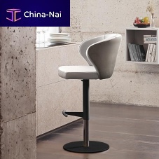 Contemporary bar chair DAFNEindoorfabricleather