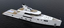 Cruising super-yacht 75msteelaluminiumice-class
