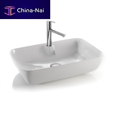 Countertop washbasin L607ceramicwith mixer tap1-hole