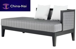 Contemporary daybed BORDER : 542fabricindoor