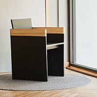 Contemporary dining chair BOXYindoorsolid woodrattan
