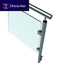 Stainless steel railing JR6 V2steelglass panelindoor