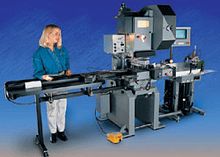 Automatic punching machine M512 for plastic cardscoil-fed
