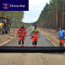 Reinforcement geogrid POLGRID BX BIAXIALfor ground stabilizationfor foundationfor public works
