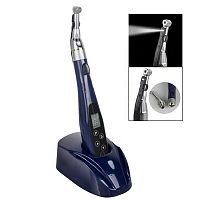 Dental contra-angle handpiece with rechargeable batteryairdirect
