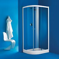 Sliding shower screen ACQUA RS2curvedcorner