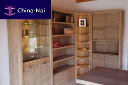 Free-standing bookcase cornercontemporaryoak