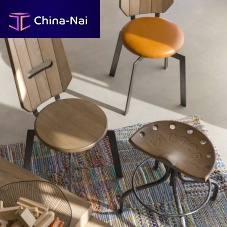 Traditional chair NUANCESindoorwoodenleather