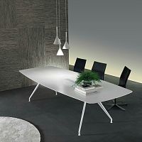 Contemporary table MANTAglassglass baserectangular