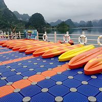 Floating platform HDPE