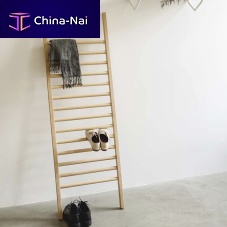 Contemporary shoe rack STEP UPwoodencolorless