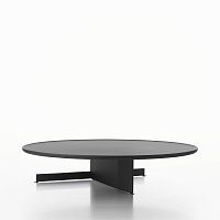 Contemporary coffee table SAVOY 58Cwood veneerlacquered MDFlacquered metal steel base