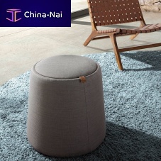 Contemporary pouf 5073fabricplywoodoak