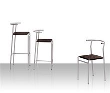 Contemporary bar chair CAF indoorpolypropylenerubber