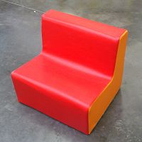 Contemporary upholstered bench A25-4foamwoodenwith backrest
